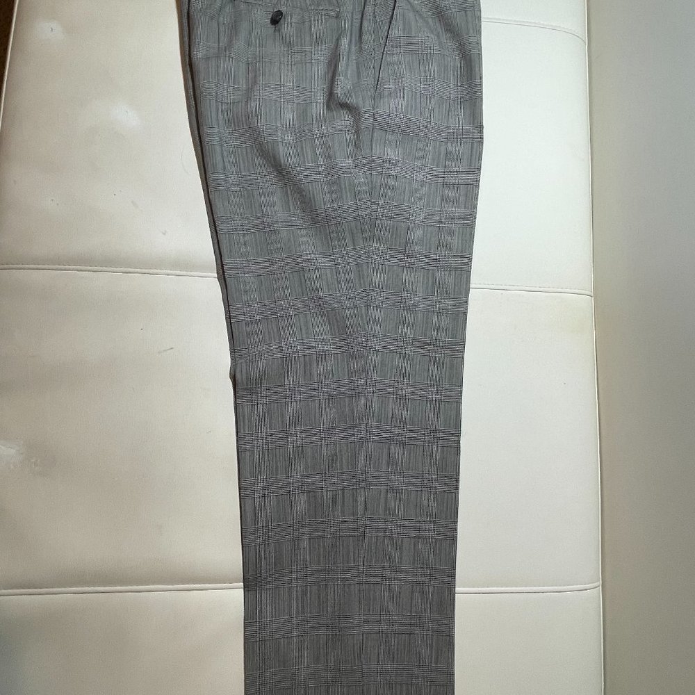 Men's Ralph Lauren Black Glen Plaid Pants W37